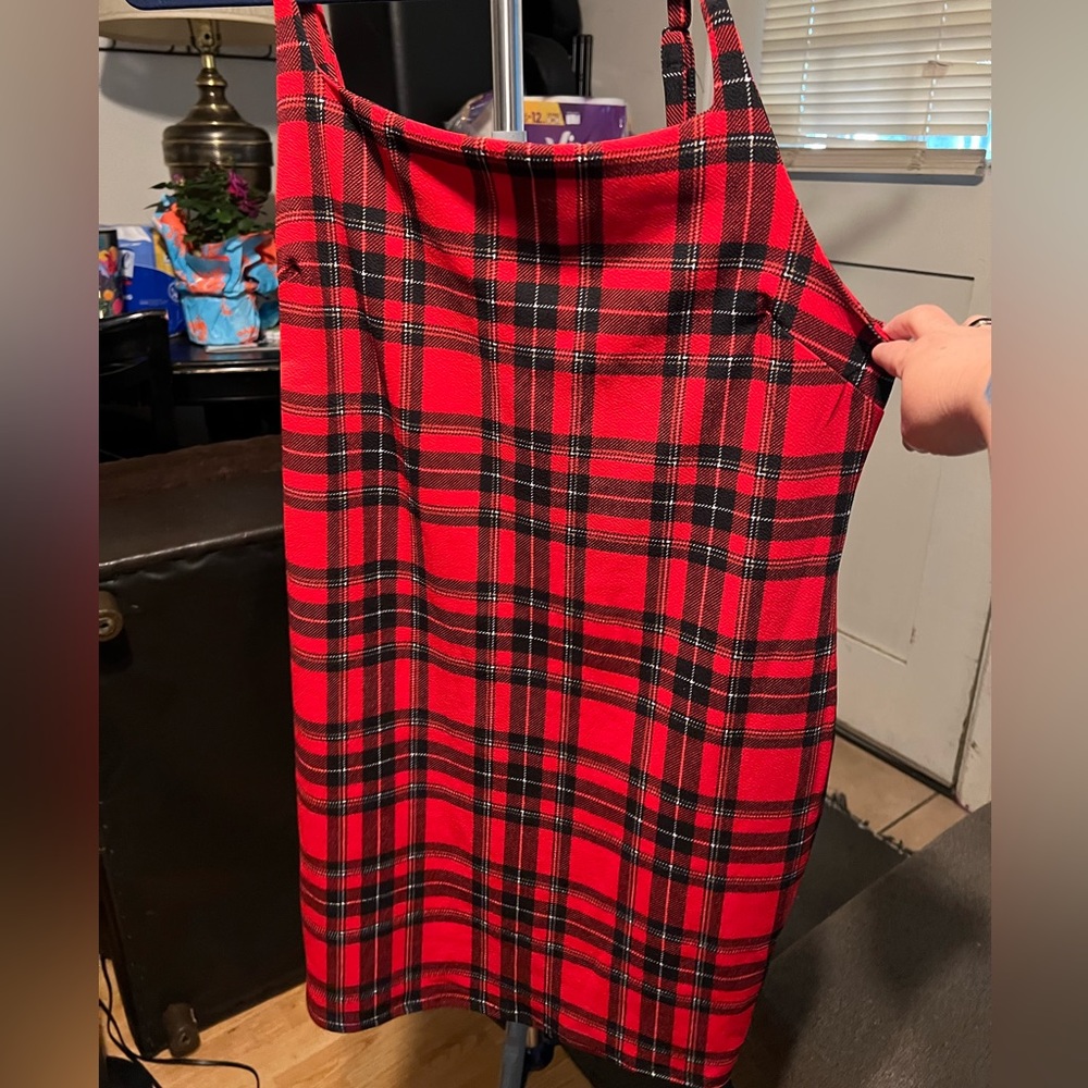 Women’s Plaid Red Dress